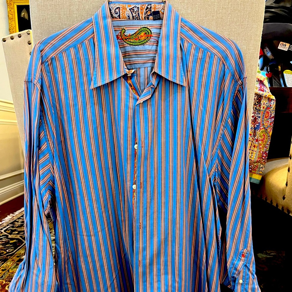 4XL EUC Robert Graham dress shirt